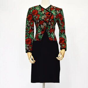 1980s Suit Dress by Adele Simpson Bust 36" Waist 30"